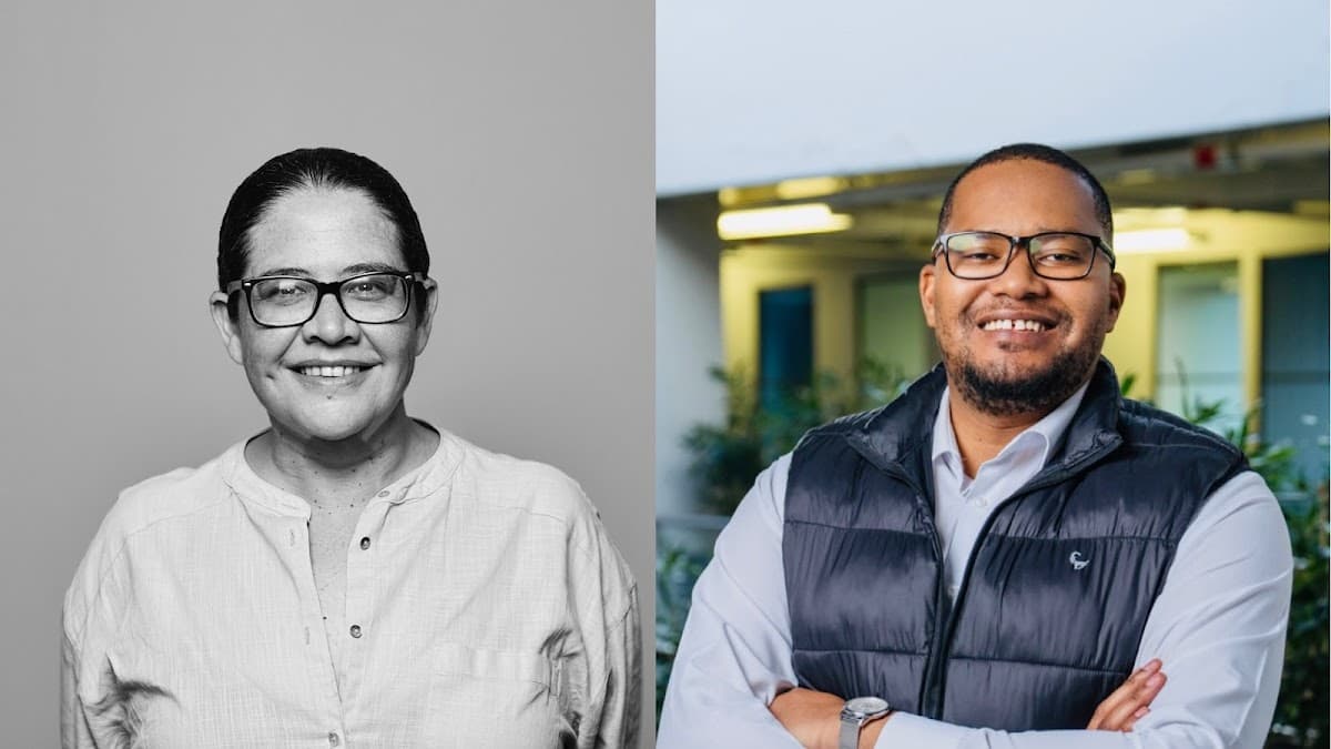Leanne Levine (left) and Kwezi Ngcukana (right) from Sauce Advertising.