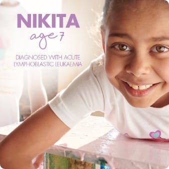 Nikita age 7 diagnosed with acute lymphoblastic leukaemia