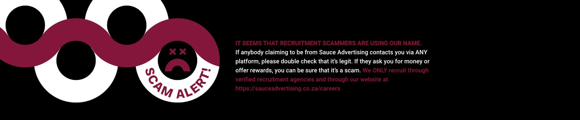 Scam alert text